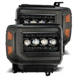 AlphaRex 14-18 GMC Sierra NOVA LED Proj Headlights Plnk Style Alpha Blk w/Activ Light/Seq Signal/DRL AJ-USA, Inc