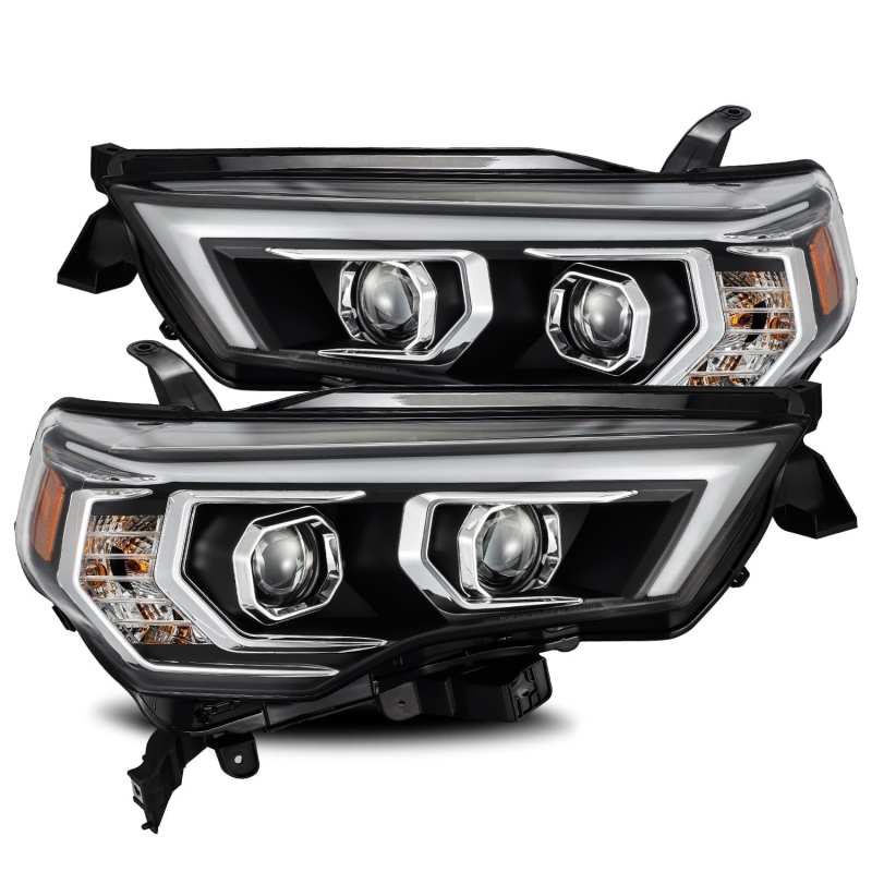 AlphaRex 14-20 Toyota 4Runner PRO-Series Projector Headlights Plank Style Black w/Sequential Signal AJ-USA, Inc