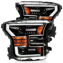 Load image into Gallery viewer, AlphaRex 15-17 Ford F-150 PRO-Series Proj Headlights Plank Style Gloss Blk w/Activ Light/Seq Signal AJ-USA, Inc