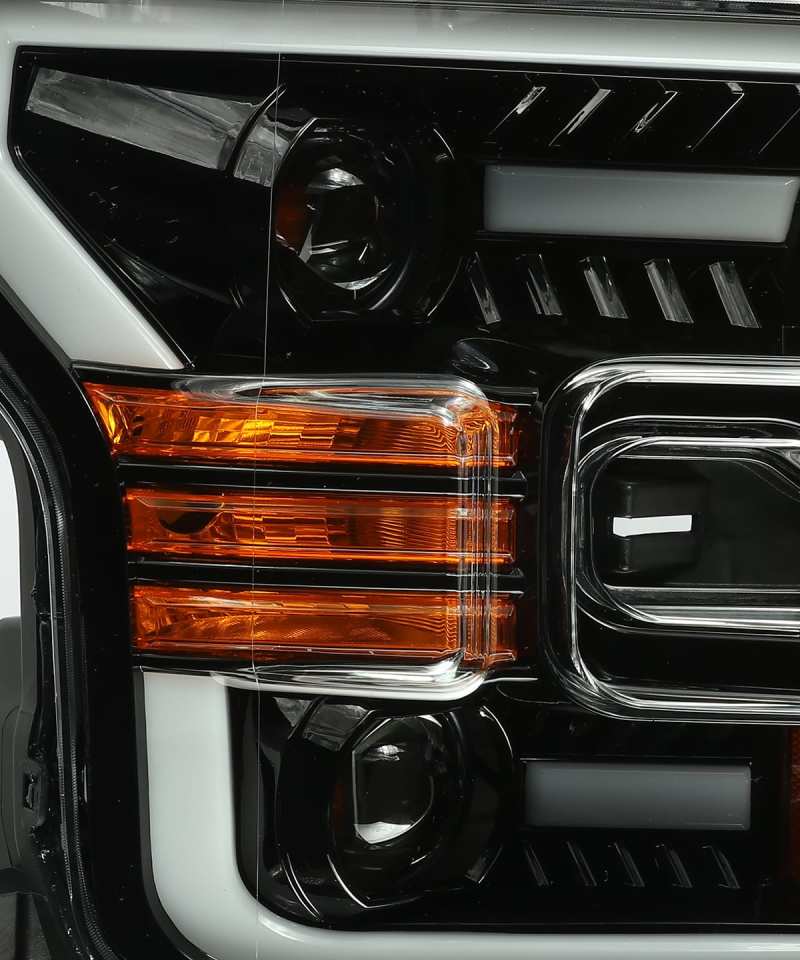 AlphaRex 15-17 Ford F-150 PRO-Series Proj Headlights Plank Style Gloss Blk w/Activ Light/Seq Signal AJ-USA, Inc