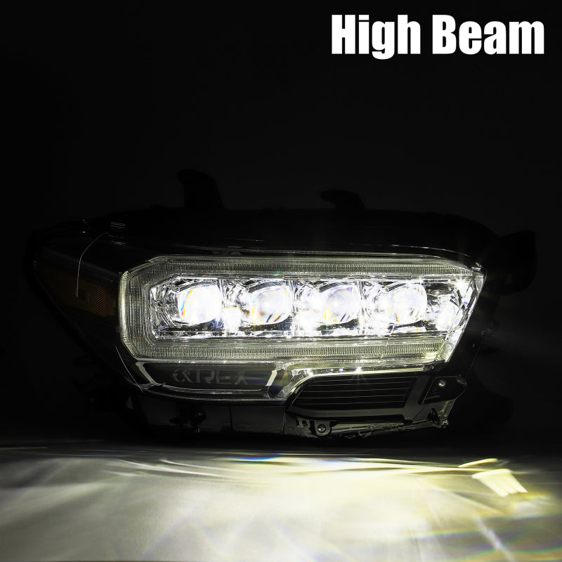 AlphaRex 16-20 Toyota Tacoma NOVA LED Projector Headlights Plank Style Black w/Activation Light AJ-USA, Inc