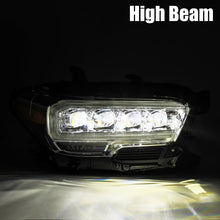 Load image into Gallery viewer, AlphaRex 16-20 Toyota Tacoma NOVA LED Projector Headlights Plank Style Black w/Activation Light AJ-USA, Inc