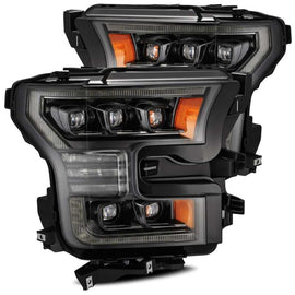 AlphaRex 17-20 Ford Raptor NOVA LED Proj Headlights Plank Style Alpha Black w/Activ Light/Seq Signal AJ-USA, Inc