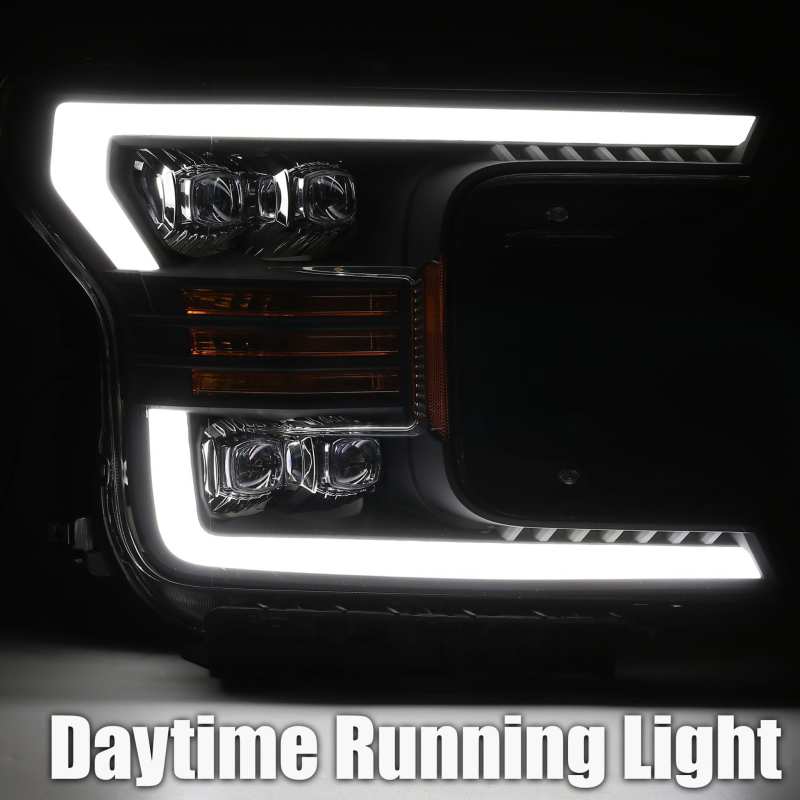 AlphaRex 18-19 Ford F-150 NOVA LED Projector Headlights Plank Style Chrome w/ActivLight/Seq Signal AJ-USA, Inc
