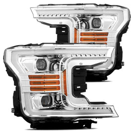 AlphaRex 18-19 Ford F-150 PRO-Series Projector Headlights Plank Style Chrm w/Activ Light/Seq Signal AJ-USA, Inc