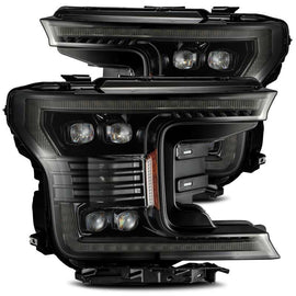 AlphaRex 18-20 Ford F-150 NOVA LED Proj Headlight Plank Style Alpha Blk w/Activ Light/Seq Signal/DRL AJ-USA, Inc