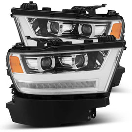 AlphaRex 19-20 Dodge Ram 1500 LUXX LED Proj Headlights Plank Chrome w/Activ Light/Seq Signal/DRL AJ-USA, Inc