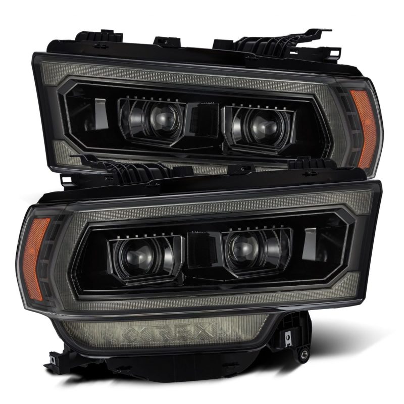 AlphaRex 19-21 Ram 2500 PRO-Series Projector Headlights Plank Style Alpha Black w/Activation Light AJ-USA, Inc
