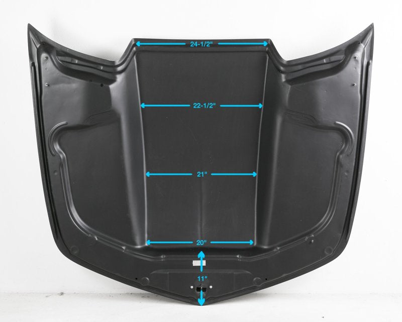 Anderson Composites 10-15 Chevrolet Camaro Type-COPO 3in Cowl Hood - Fiberglass AJ-USA, Inc