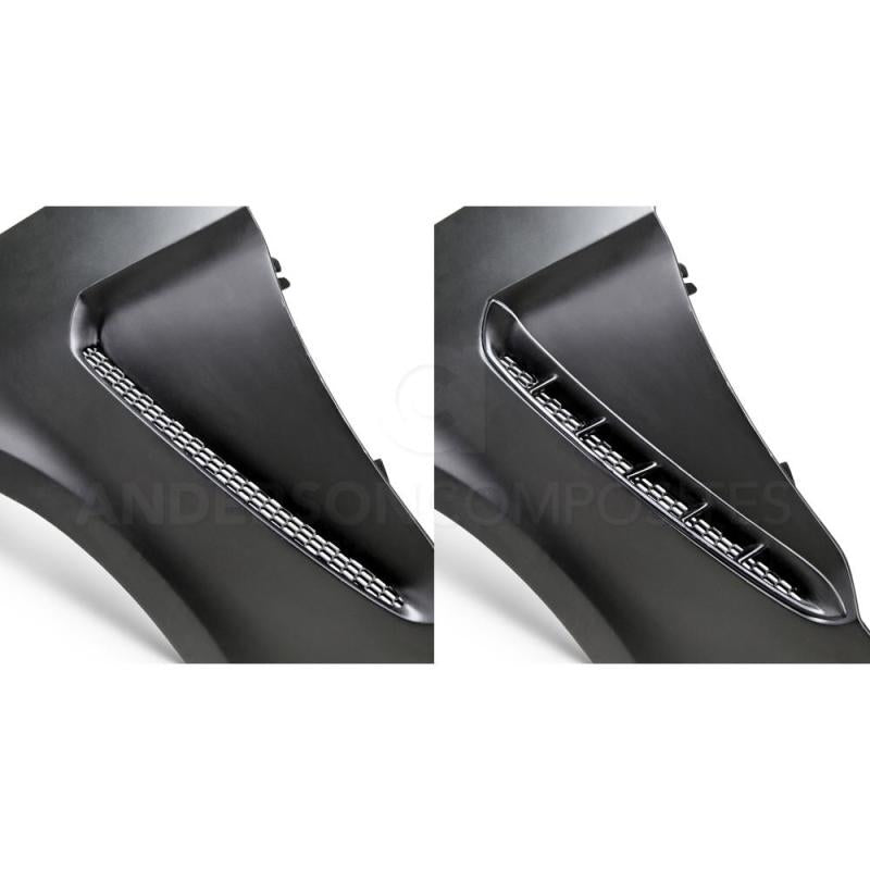 Anderson Composites 15-16 Ford Mustang GT350 Style Fiberglass Front Fenders AJ-USA, Inc
