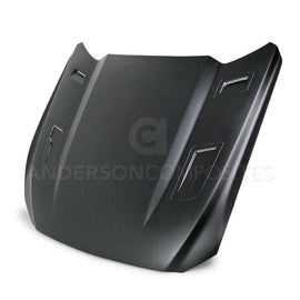 Anderson Composites 15-17 Ford Mustang (Excl. GT350/GT350R) Type-GTH Style Hood Fiberglass AJ-USA, Inc