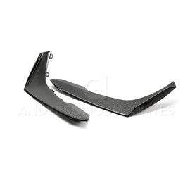 Anderson Composites 17-18 Chevy Camaro ZL1 1LE Type-LE Carbon Fiber Front Bumper Canards AJ-USA, Inc