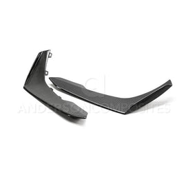 Anderson Composites 17-18 Chevy Camaro ZL1 1LE Type-LE Carbon Fiber Front Bumper Canards AJ-USA, Inc