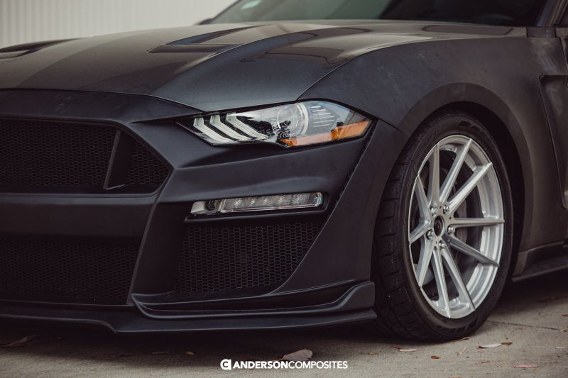 Anderson Composites 18-19 Ford Mustang Type-ST Fiberglass Front Bumper w/Lip (Req Anderson Fenders) AJ-USA, Inc