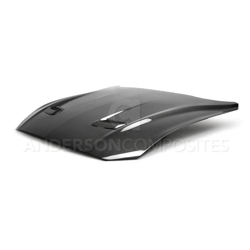 Anderson Composites 18-20 Ford Mustang Double Sided Type-OE Carbon Fiber Hood AJ-USA, Inc