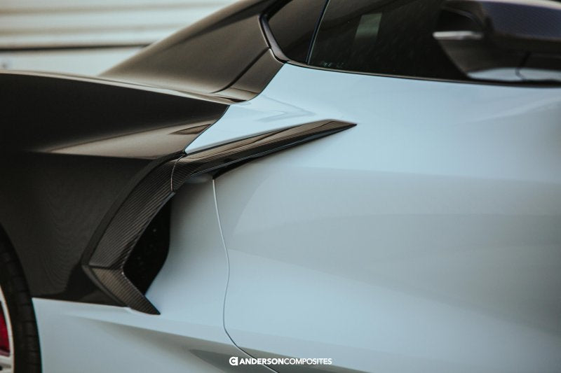 Anderson Composites 20-21 Chevrolet Corvette C8 Stingray Carbon Fiber Side Scoops AJ-USA, Inc