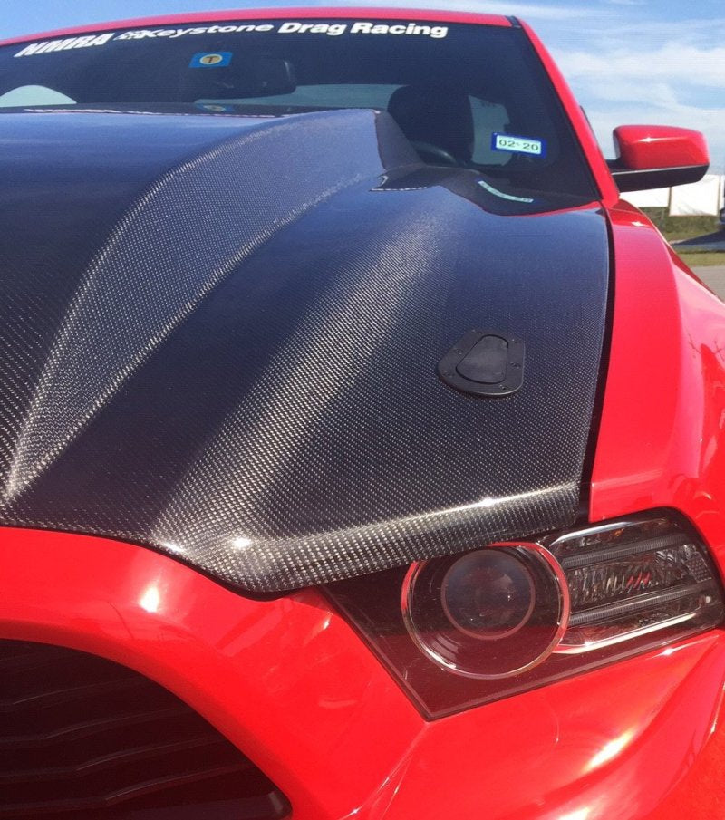 Anderson Composites 2013-2014 Ford Mustang Type-CJ Carbon Fiber Cowl Hood AJ-USA, Inc