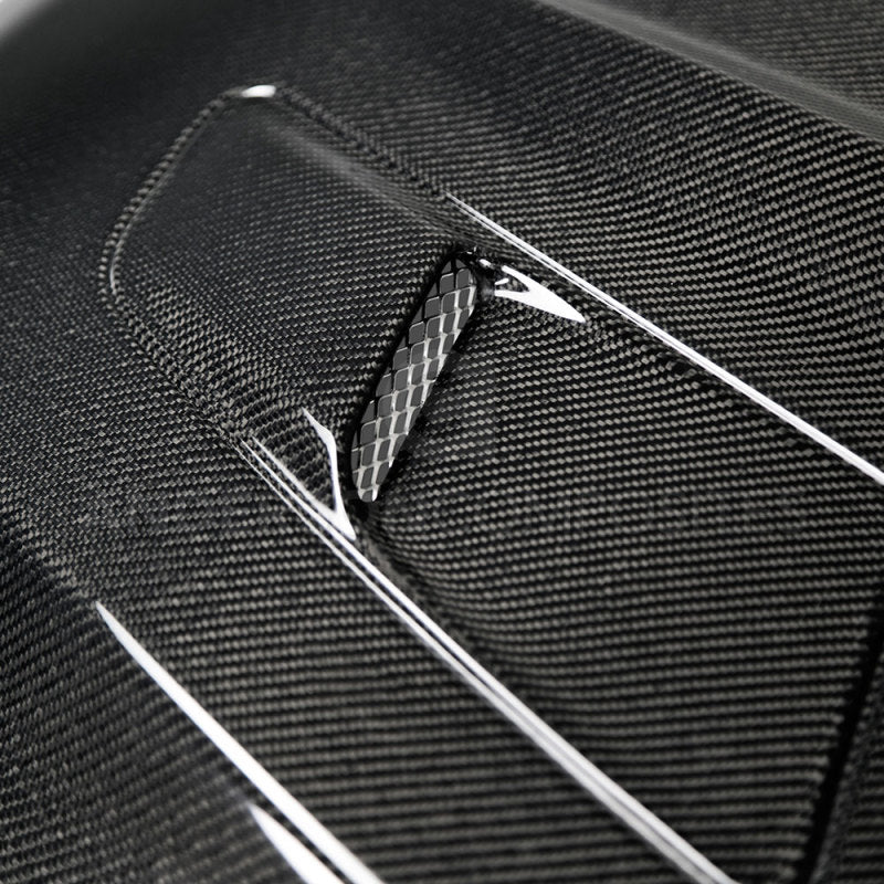 Anderson Composites 2015-2017 Ford Mustang Double Sided Carbon Fiber Type-OE Style Hood AJ-USA, Inc