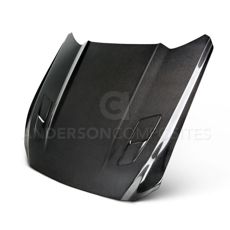 Anderson Composites 2015-2017 Ford Mustang Double Sided Carbon Fiber Type-OE Style Hood AJ-USA, Inc