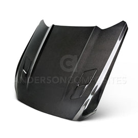 Anderson Composites 2015-2017 Ford Mustang Double Sided Carbon Fiber Type-OE Style Hood AJ-USA, Inc