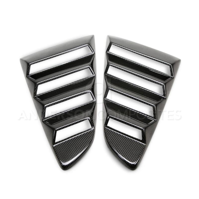 Anderson Composites 2015-2017 Ford Mustang Type-V Style Window Louvers - Vented AJ-USA, Inc