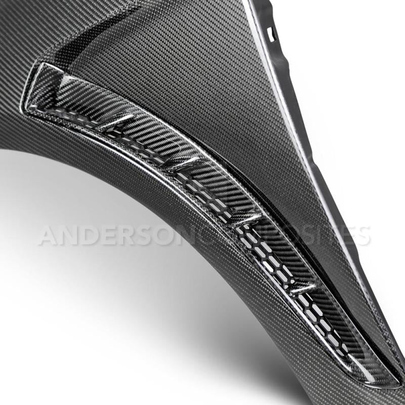 Anderson Composites 2016+ Focus Type-GR Vented Carbon Fiber Fenders .04in Wider (Pair) AJ-USA, Inc