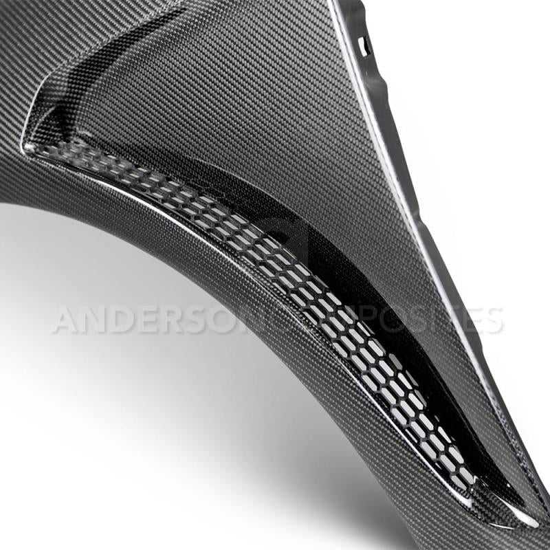 Anderson Composites 2016+ Focus Type-GR Vented Carbon Fiber Fenders .04in Wider (Pair) AJ-USA, Inc