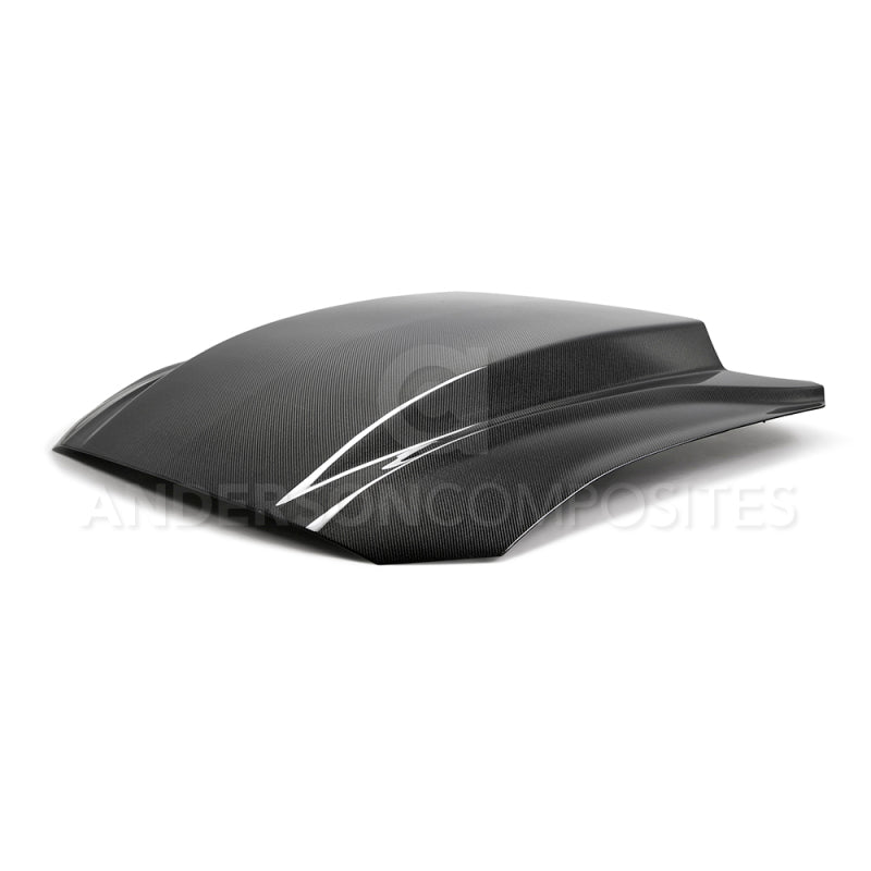Anderson Composites 2018 Ford Mustang Double Sided Type-CJ 4in Carbon Fiber Cowl Hood AJ-USA, Inc