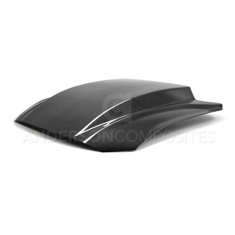 Anderson Composites 2018 Ford Mustang Double Sided Type-CJ 4in Carbon Fiber Cowl Hood AJ-USA, Inc