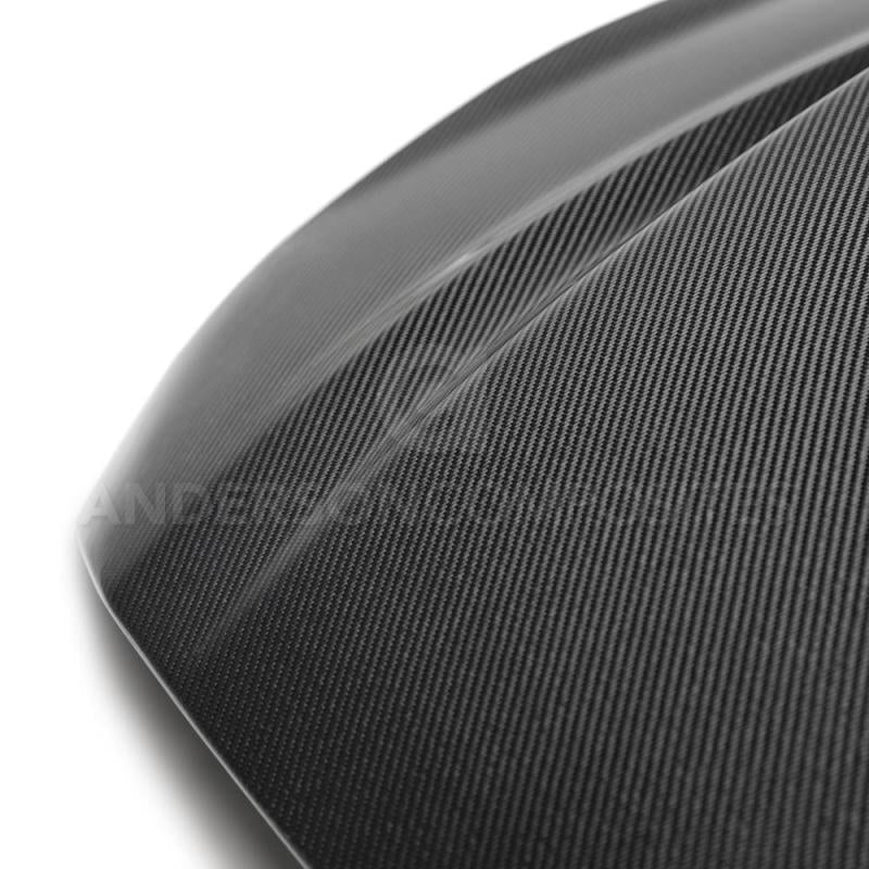 Anderson Composites 2018 Ford Mustang Double Sided Type-CJ 4in Carbon Fiber Cowl Hood AJ-USA, Inc