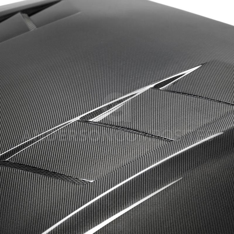 Anderson Composites 2018 Ford Mustang GT Type-SA Style Heat Extractor Double Sided Carbon Fiber Hood AJ-USA, Inc