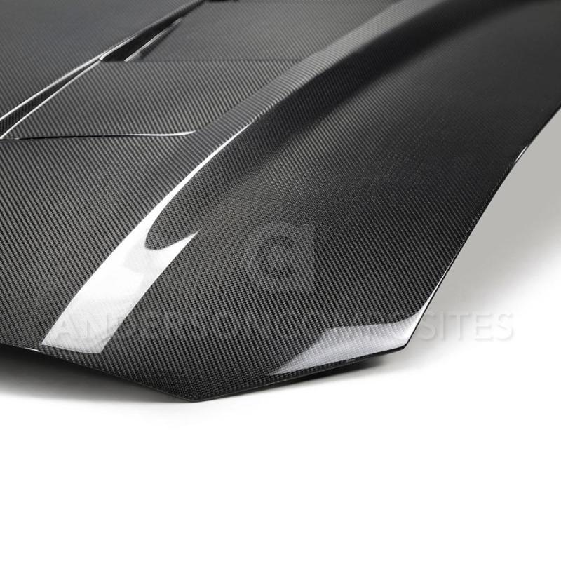 Anderson Composites 2018 Ford Mustang GT Type-SA Style Heat Extractor Double Sided Carbon Fiber Hood AJ-USA, Inc