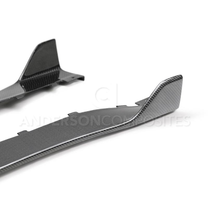 Anderson Composites 2020 Ford Mustang Shelby GT500 Carbon Fiber Rocker Panel Splitters AJ-USA, Inc