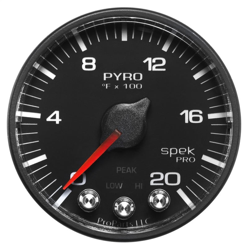 Autometer Spek-Pro 52.4mm 0-2000F Digital Stepper Motor Pyrometer Gauge AJ-USA, Inc