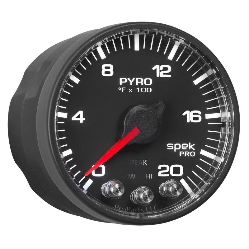 Autometer Spek-Pro 52.4mm 0-2000F Digital Stepper Motor Pyrometer Gauge AJ-USA, Inc