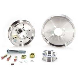 BBK 02-04 Mustang 4.6 GT Underdrive Pulley Kit - Lightweight CNC Billet Aluminum (3pc) AJ-USA, Inc