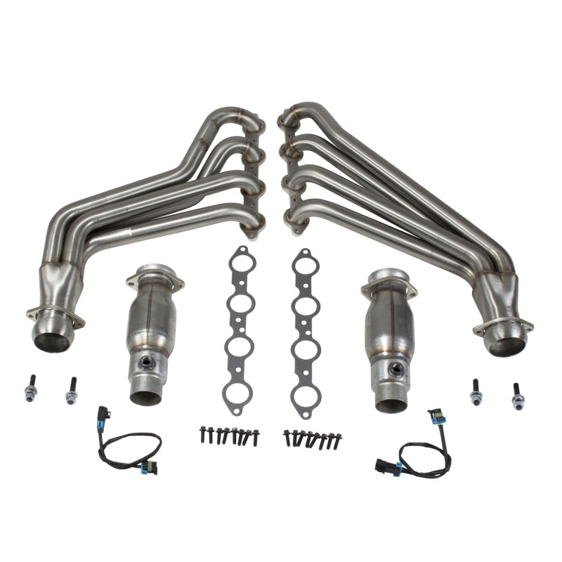 BBK 10-15 Camaro LS3 L99 Long Tube Exhaust Headers With Converters - 1-3/4 304 Stainless AJ-USA, Inc