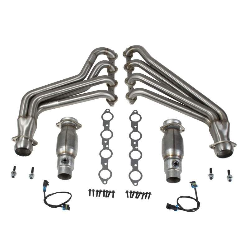 BBK 10-15 Camaro LS3 L99 Long Tube Exhaust Headers With Converters - 1-3/4 304 Stainless AJ-USA, Inc