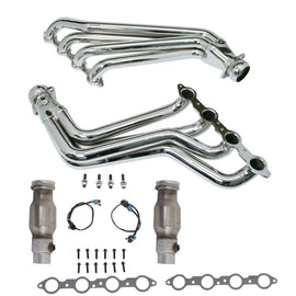 BBK 10-15 Camaro LS3 L99 Long Tube Exhaust Headers With Converters - 1-3/4 Chrome AJ-USA, Inc