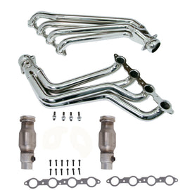 BBK 10-15 Camaro LS3 L99 Long Tube Exhaust Headers With Converters - 1-3/4 Chrome AJ-USA, Inc