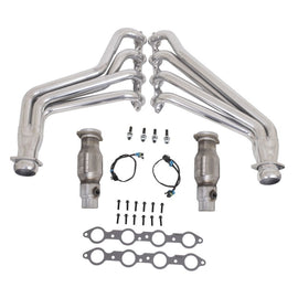 BBK 10-15 Camaro LS3 L99 Long Tube Exhaust Headers With Converters - 1-3/4 Silver Ceramic AJ-USA, Inc