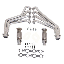 BBK 10-15 Camaro LS3 L99 Long Tube Exhaust Headers With Converters - 1-3/4 Silver Ceramic AJ-USA, Inc