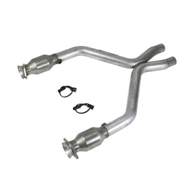 BBK 11-14 Mustang 3.7 V6 Short Mid X Pipe With Catalytic Converters 2-1/2 For BBK Long Tube Headers AJ-USA, Inc