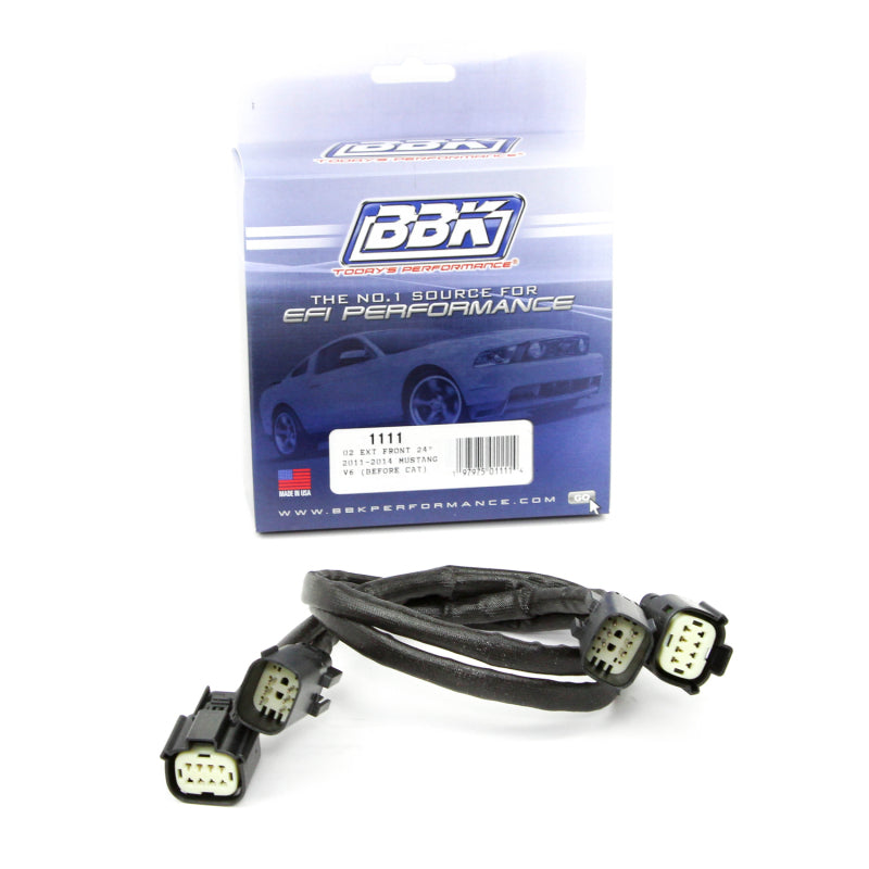 BBK 11-14 Mustang V6 Front O2 Sensor Wire Harness Extensions 24 (pair) AJ-USA, Inc