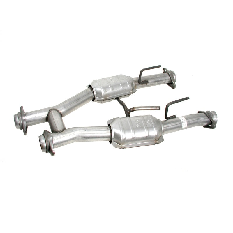 BBK 79-93 Mustang 5.0 Short Mid H Pipe With Catalytic Converters 2-1/2 For BBK Long Tube Headers AJ-USA, Inc
