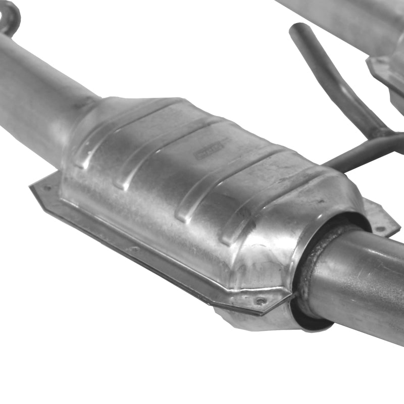 BBK 79-93 Mustang 5.0 Short Mid H Pipe With Catalytic Converters 2-1/2 For BBK Long Tube Headers AJ-USA, Inc