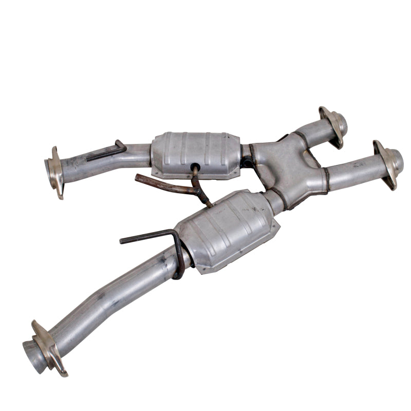 BBK 79-93 Mustang 5.0 Short Mid X Pipe w Catalytic Converters 2-1/2 For Automatic Long Tube Headers AJ-USA, Inc