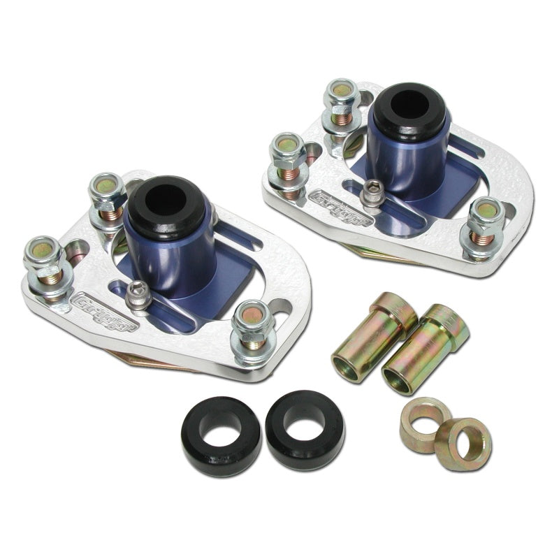 BBK 79-93 Mustang Caster Camber Plate Kit - Silver Anodized Finish AJ-USA, Inc
