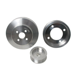 BBK 94-95 Mustang 5.0 Underdrive Pulley Kit - Lightweight CNC Billet Aluminum (3pc) AJ-USA, Inc