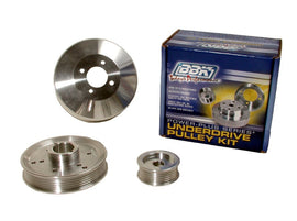 BBK 96-01 Mustang 4.6 GT Cobra Underdrive Pulley Kit - Lightweight CNC Billet Aluminum (3pc) AJ-USA, Inc